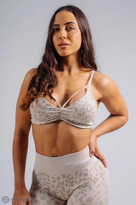 Pouze Dnes NEBBIA PRIMAL 854 Medium support dámská podprsenka, cream leopard
