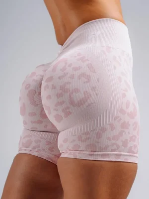 Originální NEBBIA PRIMAL 856 kompresní push up dámské šortky, pink leopard