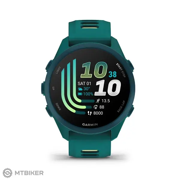 Garmin Forerunner 170 Music hodinky, teal green/citron Akční Cena