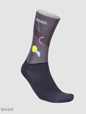 Cenový Hit Sportful Heritage Print ponožky, black heritage