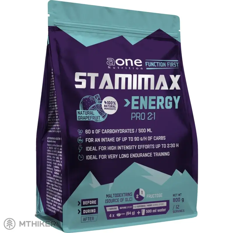 AONE Nutrition Stamimax Energypro 2 1 energetický nápoj, 850 g, přírodní grapefruit Akce