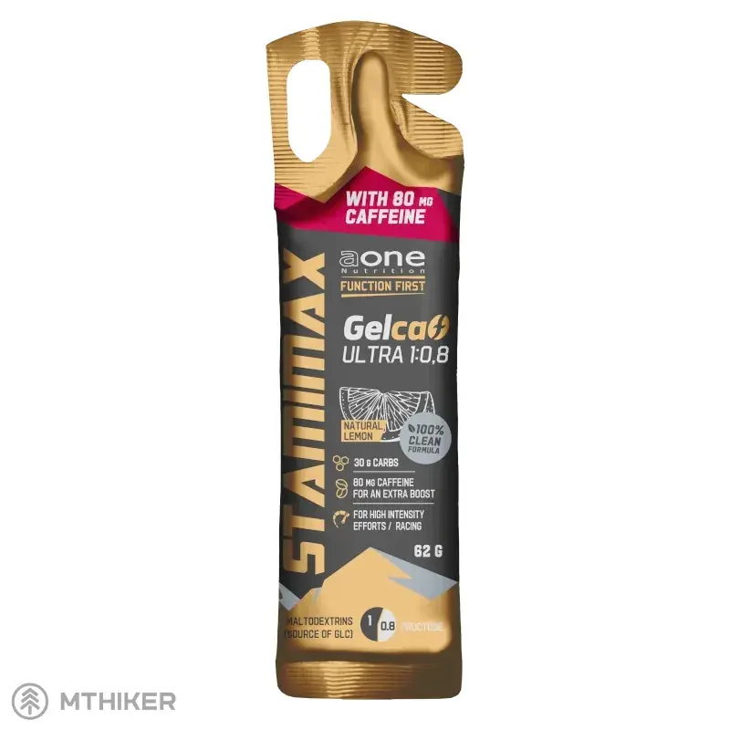Vrácení Zdarma AONE Nutrition Stamimax Gel Caffein Ultra 1 0.8 energetický gel, 62 g, přírodní citron