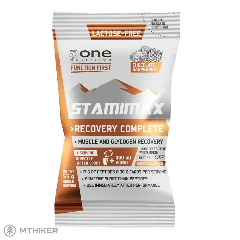 Bezpečná Platba AONE Nutrition Stamimax Recoverycomplete, 55 g, malina v čokoládě