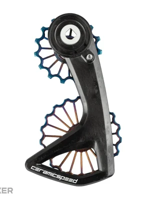 CeramicSpeed OSPW RS 3D Ti ramínko přehazovačky pro SRAM Red D1/E1+Force D1 v3, Oil Slick PVD Ctd Vrácení Zdarma