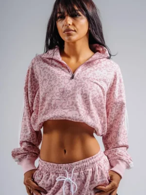 Ověřený NEBBIA PRIMAL 866 dámská mikina, pink leopard
