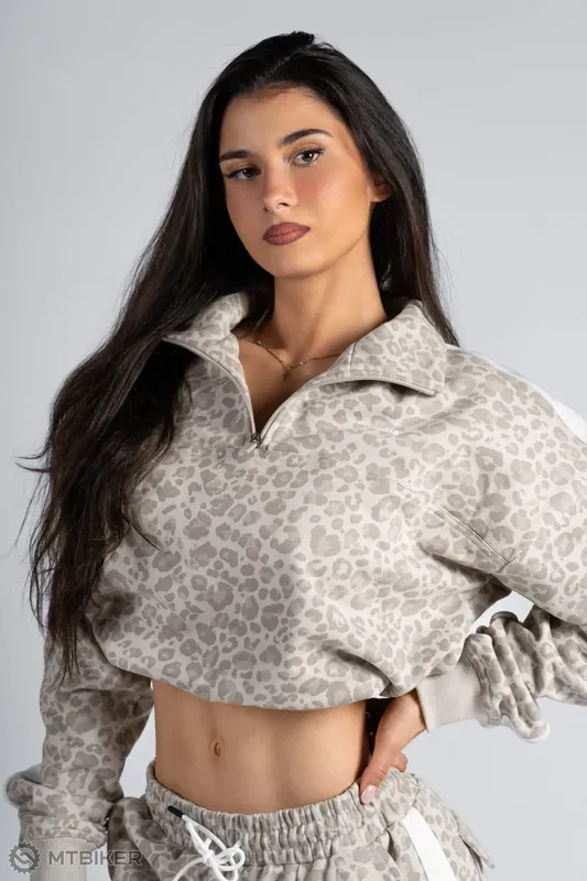 Cenový Hit NEBBIA PRIMAL 866 dámská mikina, cream leopard