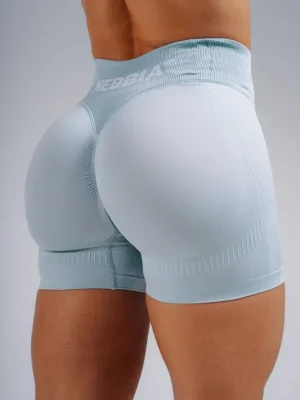NEBBIA PRIMAL 857 extra push-up dámské šortky, light blue Značkový