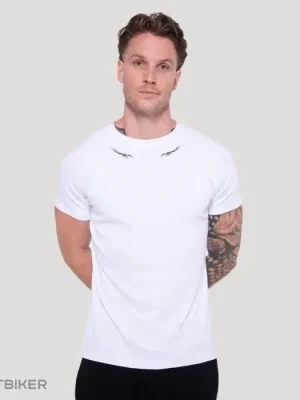 GymBeam Tribal Ribbed tričko, bílá Cenová Bomba