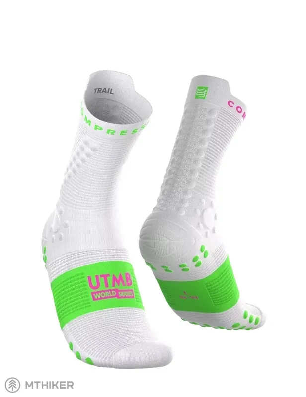 COMPRESSPORT Pro Racing v4.0 Trail - UTMB 2026 ponožky, bílá Sezónní Sleva