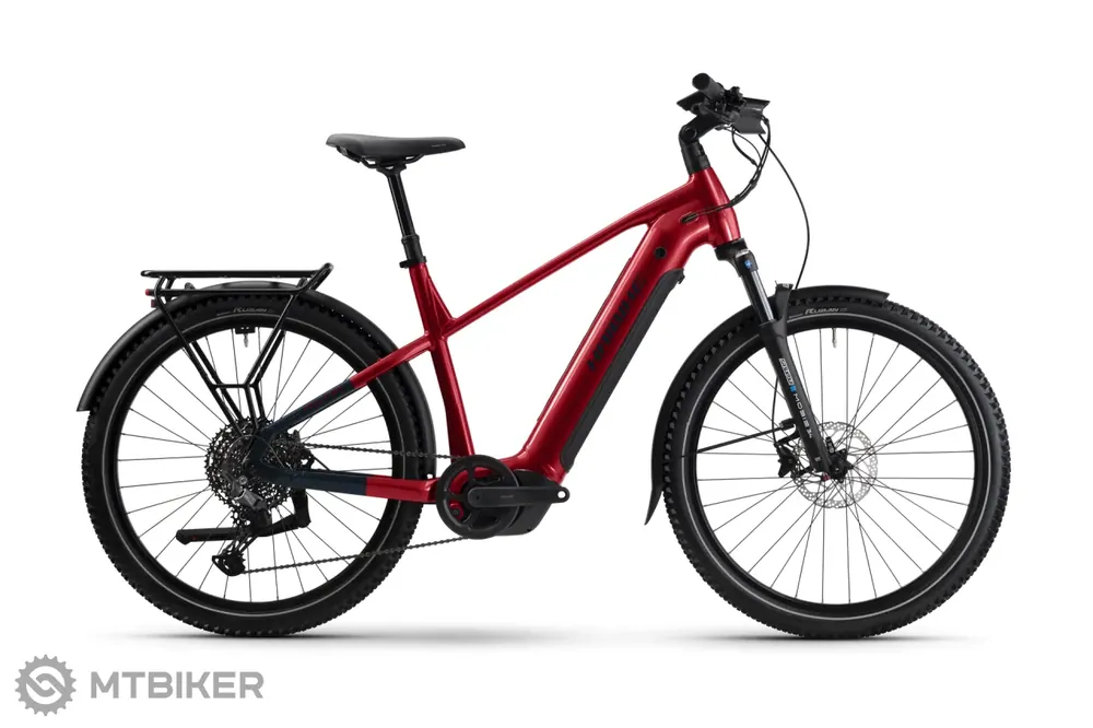 Haibike TREKKING 7 High 27.5 elektrokolo, dynamite red/blue Zlevněný