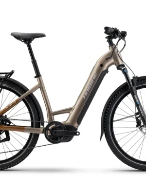 Haibike TREKKING 6.5 Low 27.5 elektrokolo, toffee/sand/silver Cenově Výhodný