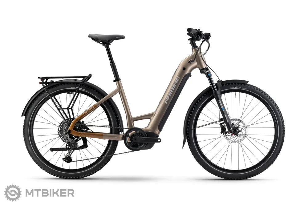 Haibike TREKKING 6.5 Low 27.5 elektrokolo, toffee/sand/silver Cenově Výhodný