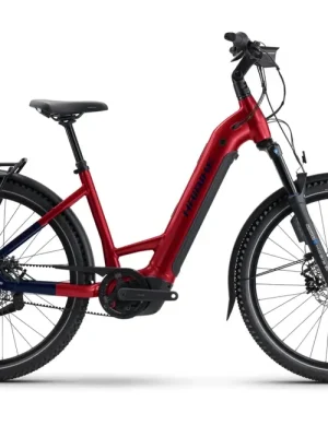 Haibike TREKKING 9 ABS Low 27.5 elektrokolo, dynamite red/blue Finální Výprodej
