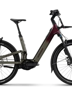 WINORA Sinus FS R5f Pro Low 27.5 elektrokolo, sand/deep red Horká Nabídka