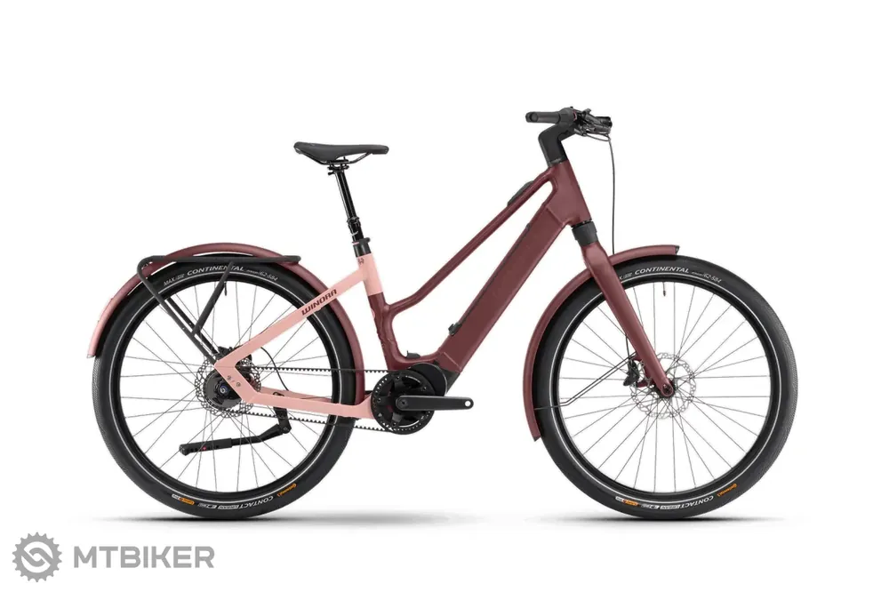 Přímo Od Výrobce WINORA iRide Pure R5f Mid 27.5 elektrokolo, red velvet matt/rose tan matt