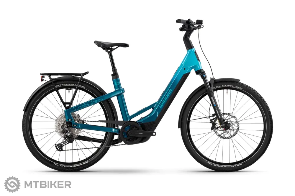 Rychlé Dodání WINORA Yakun X12 Low 27.5 elektrokolo, blue monday/aqua gloss