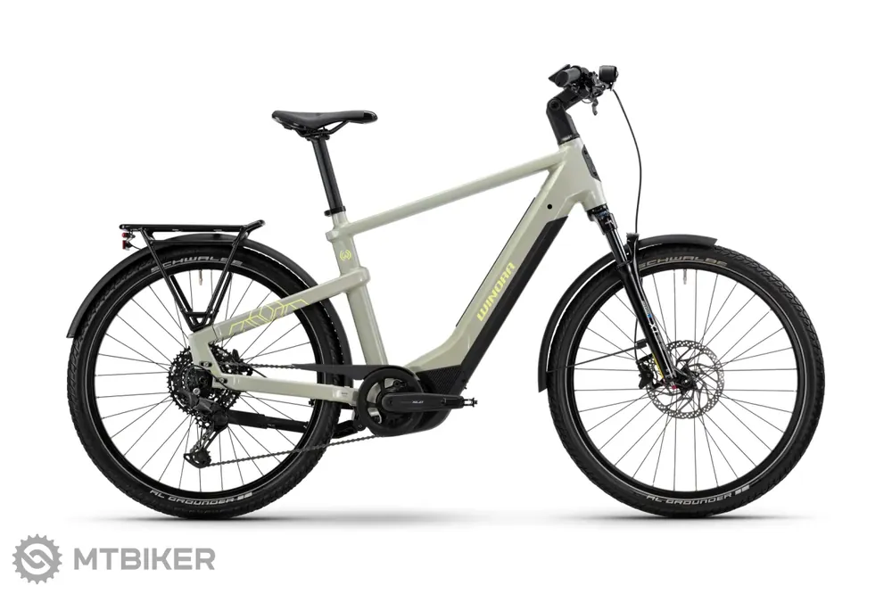 WINORA Yakun X10 High 27.5 elektrokolo, ivory green gloss Akční Cena