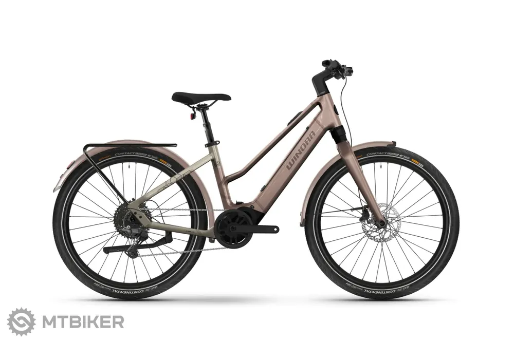 Cenově Výhodný WINORA iRide Pure X10 27.5 elektrokolo, macadamia mist/suntan