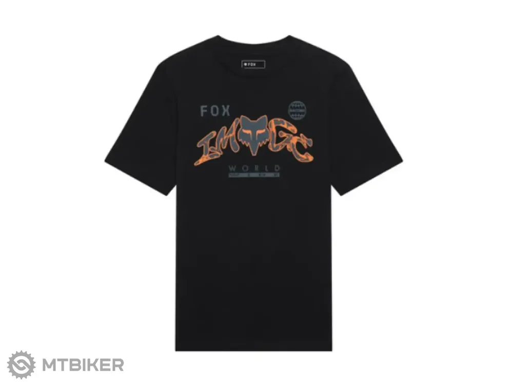 Fox Image Print dětské triko, ultra black Akce
