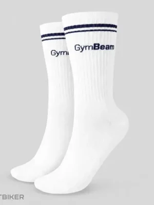 Akční Cena GymBeam Crew ponožky, bílá