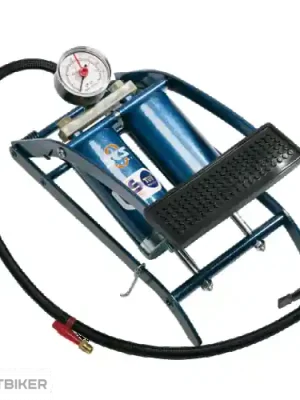 Oblíbený SKS TWIN AIR nožní pumpa, modrá metalická