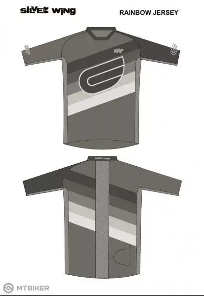Top Prodej Silver Wing RAINBOW MTB dres, šedá