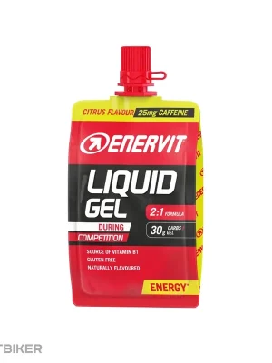 Enervit Liquid Gel Competition s kofeinem energetický gel, 60 ml, citrus Výhodná Nabídka
