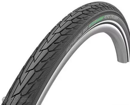Značkový Schwalbe Road Cruiser 700x35C plášť, drát, hnědý bok