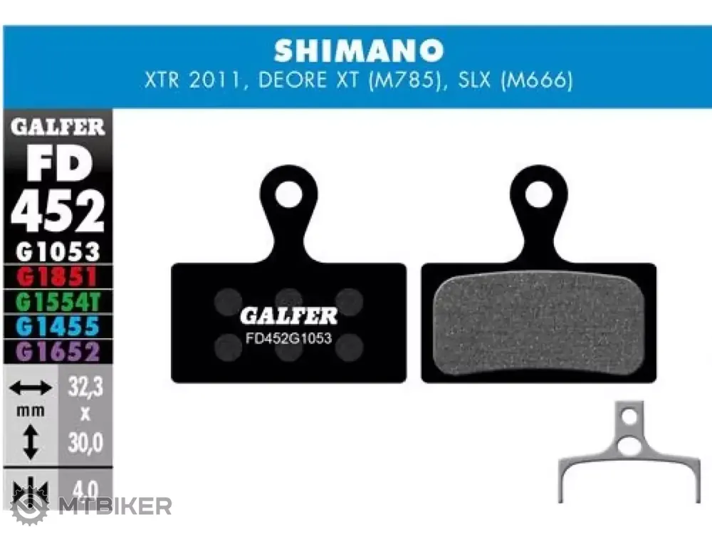Zlevněný Galfer FD452 G1053 Standard brzdové destničky, organické