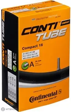 Continental Compact 16x 1.3" - 1.75" duše, autoventil 34 mm Sleva