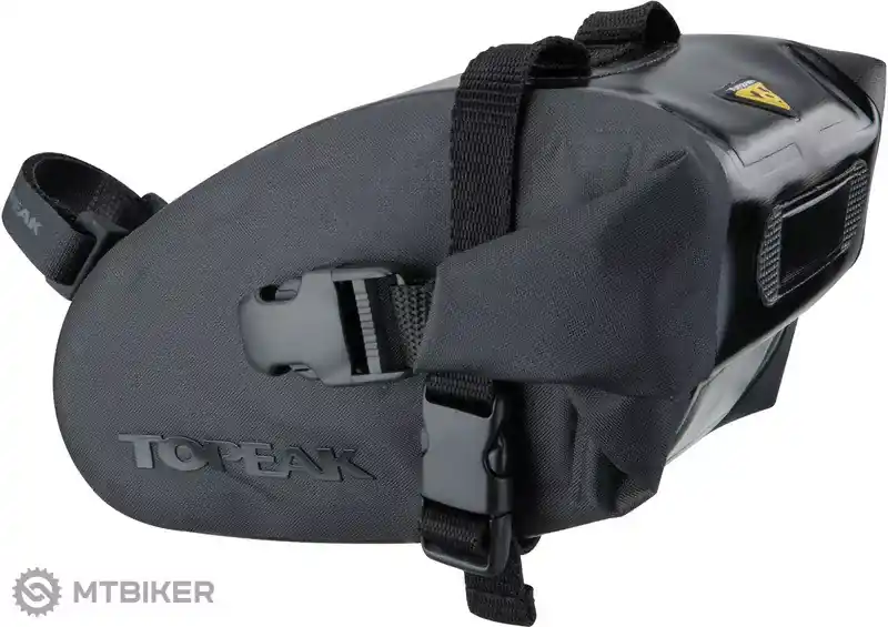 Nejprodávanější Topeak WEDGE DRY BAG Medium podsedlová taška, popruh, 1 l, černá