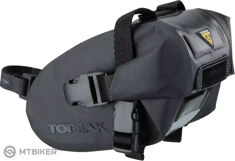 Omezená Nabídka Topeak WEDGE DRY BAG Small podsedlová taška, popruh, 0.6 l, černá