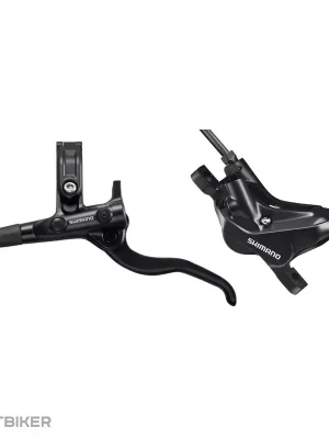 Značkový Shimano Deore BL-MT4100/BR-MT420 hydr. přední brzda, 4-pístková, Post Mount, had. 1 000 mm + destičky D03S