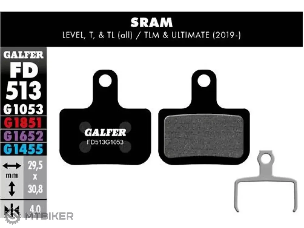 Ihned K Objednání Galfer FD513 G1053 Standard brzdové destičky, organické