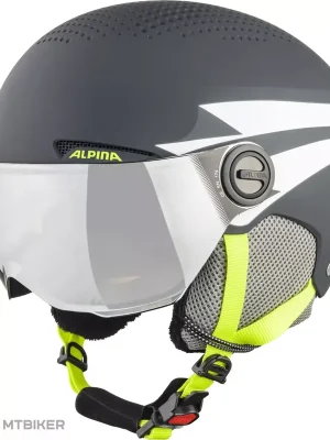 ALPINA ZUPO VISOR Q-LITE dětská přilba, charcoal/neon matt Poslední Šance