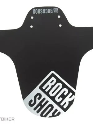 Oblíbený RockShox AM Fender přední blatník, černý/stříbrno-bílý stínovaný potisk