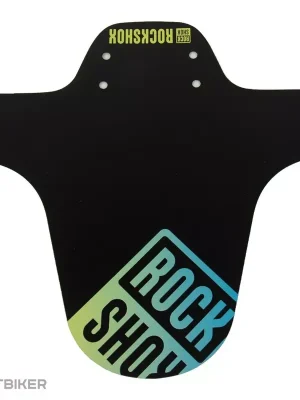 RockShox AM Fender přední blatník, černý/modro-žlutý stínovaný potisk Nízká Cena