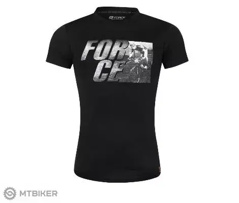 FORCE Spirit tričko, černá Výhodná Nabídka