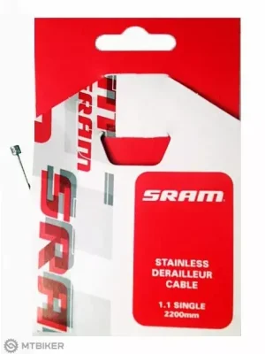 SRAM řadicí lanko, Ø-1.1 mm x 3 100 mm pro TT a Tandem, 1 ks Cenový Hit