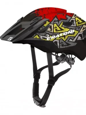 Autentický CRATONI ALLRIDE JR. dětská přilba, wild/red matt