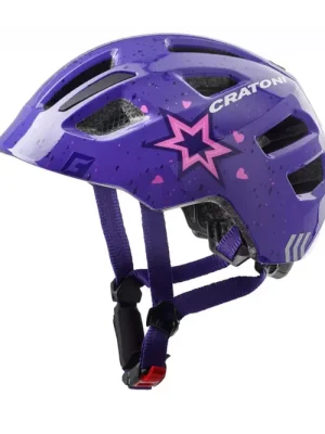 CRATONI Maxster dětská přilba, star purple glossy Levný