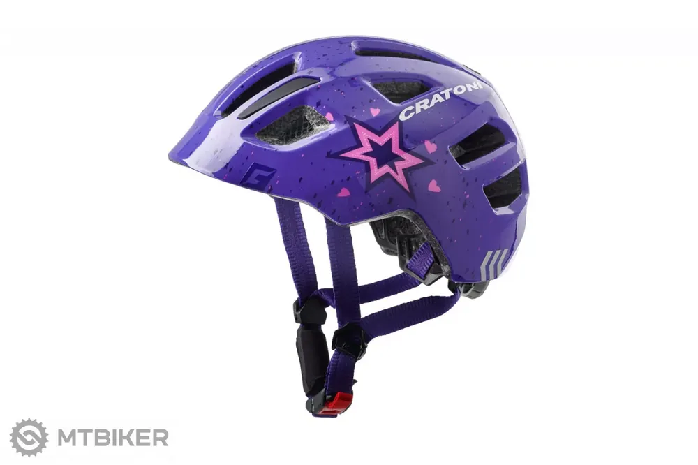 CRATONI Maxster dětská přilba, star purple glossy Levný