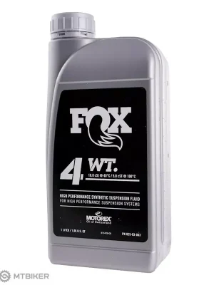 Rychlé Dodání FOX Suspension Fluid 4 WT olej do vidlíc a tlumičů, 947 ml