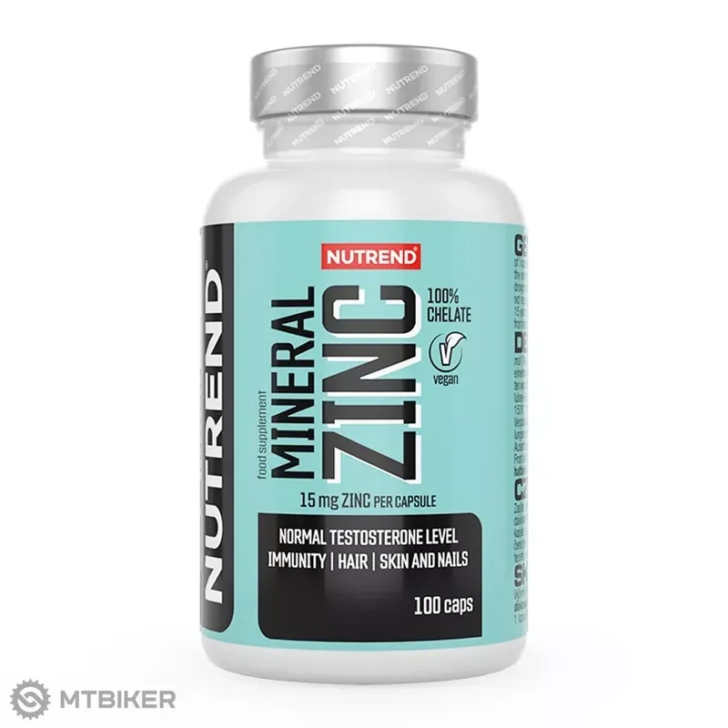 Bezpečná Platba NUTREND MINERAL ZINC 100% CHELATE, 100 kapslí