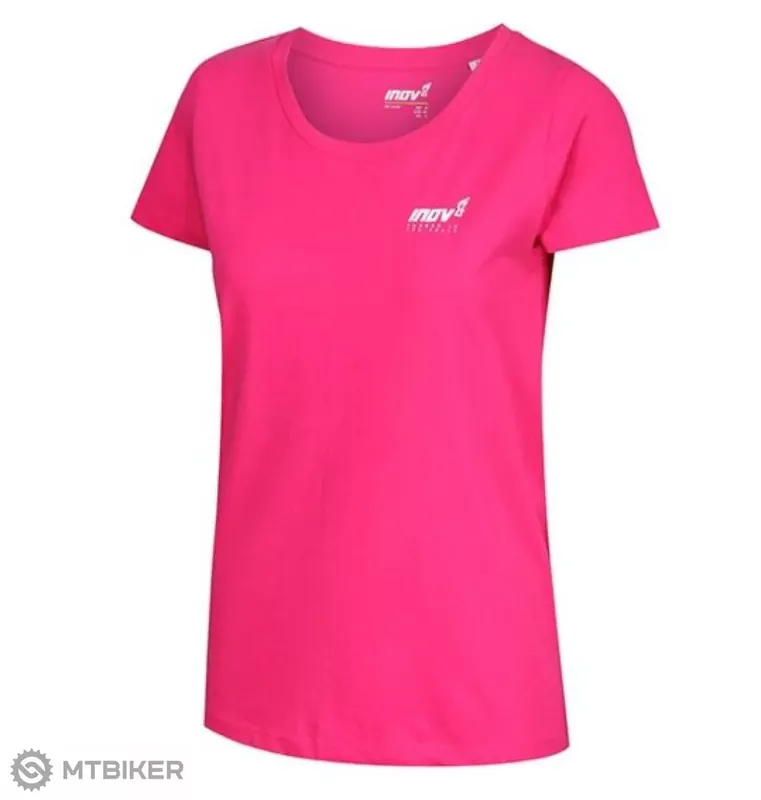 inov-8 COTTON TEE "FORGED" dámské tričko, růžová Must-Have