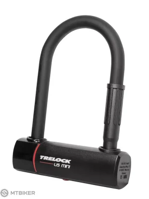 TRELOCK U5 Mini zámek podkova + držák ZB 401, 83 x 148 mm Zlevněný
