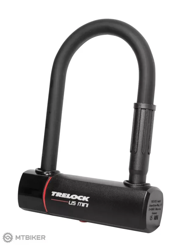 TRELOCK U5 Mini zámek podkova + držák ZB 401, 83 x 148 mm Zlevněný
