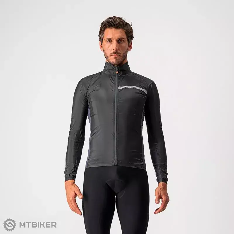 Bezpečná Platba Castelli SQUADRA STRETCH bunda, světle černá