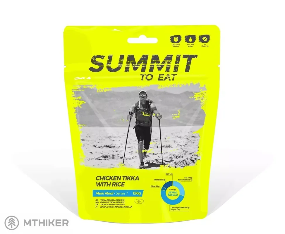 Summit to Eat Kuře Tikka s rýží dehydrovaná strava, 126 g/665 kcal Akční Nabídka