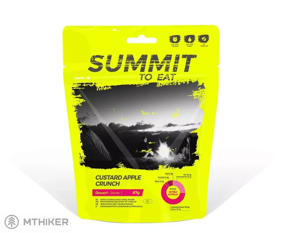 Nová Kolekce Summit to Eat Pudink s jablečnou drobenkou dehydrovaná strava, 87 g/424 kcal